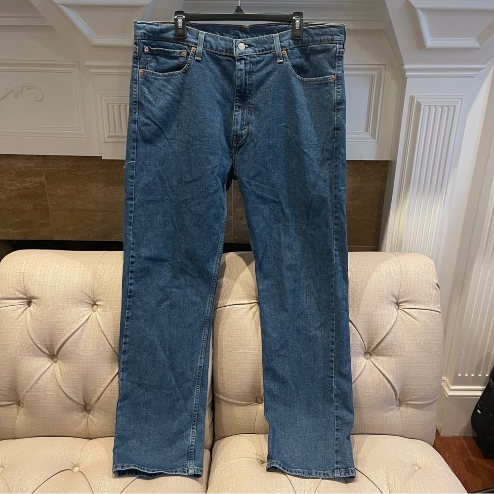 BM: Levis 505 Jean Men’s 40x32 Regular Fit Jeans Blue. Straight Leg